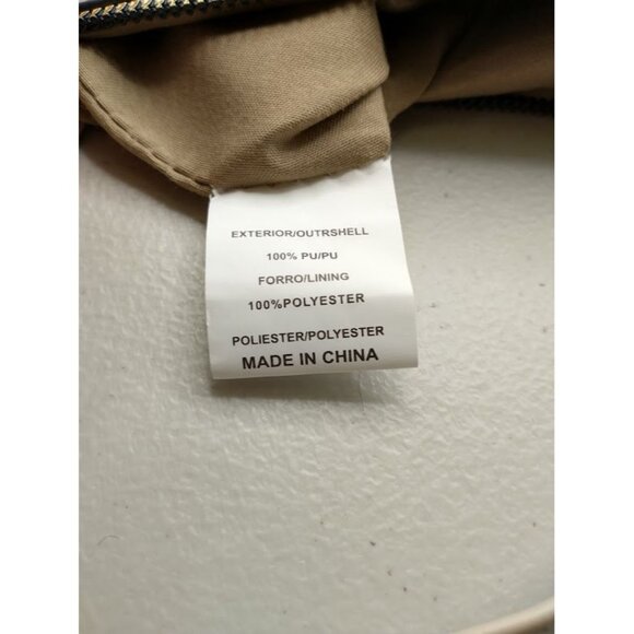 Herbosa Beige Cutout Handbag Purse Crossbody Clutch Adjustable Strap - Picture 11 of 11